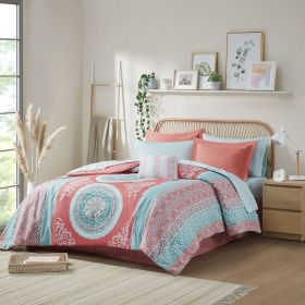 Twin Boho Comforter Set with Bed Sheets