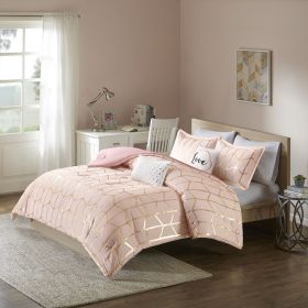 King/Cal King Metallic Printed Comforter Set