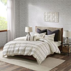 Full/Queen Cotton Jacquard Duvet Cover Mini Set