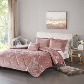 Twin/Twin XL Velvet Duvet Cover Set with Throw Pillow (Color: as Pic)