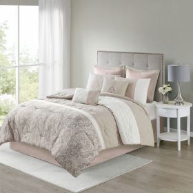 King 8 Piece Comforter Set (Color: as Pic)